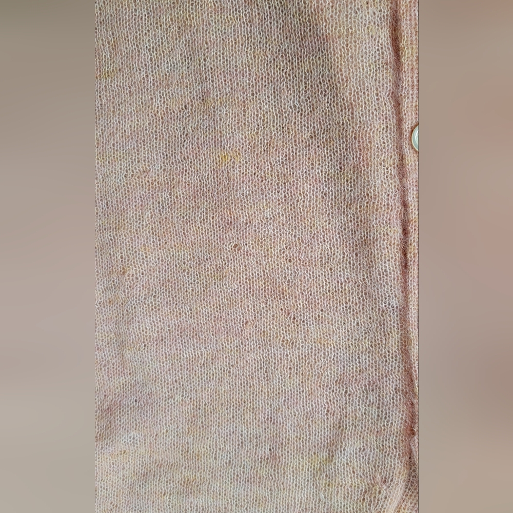 J. Crew Mohair Blend Boyfriend Cardigan Women's S Peach Button Down Long-sleeved - Picture 10 of 13